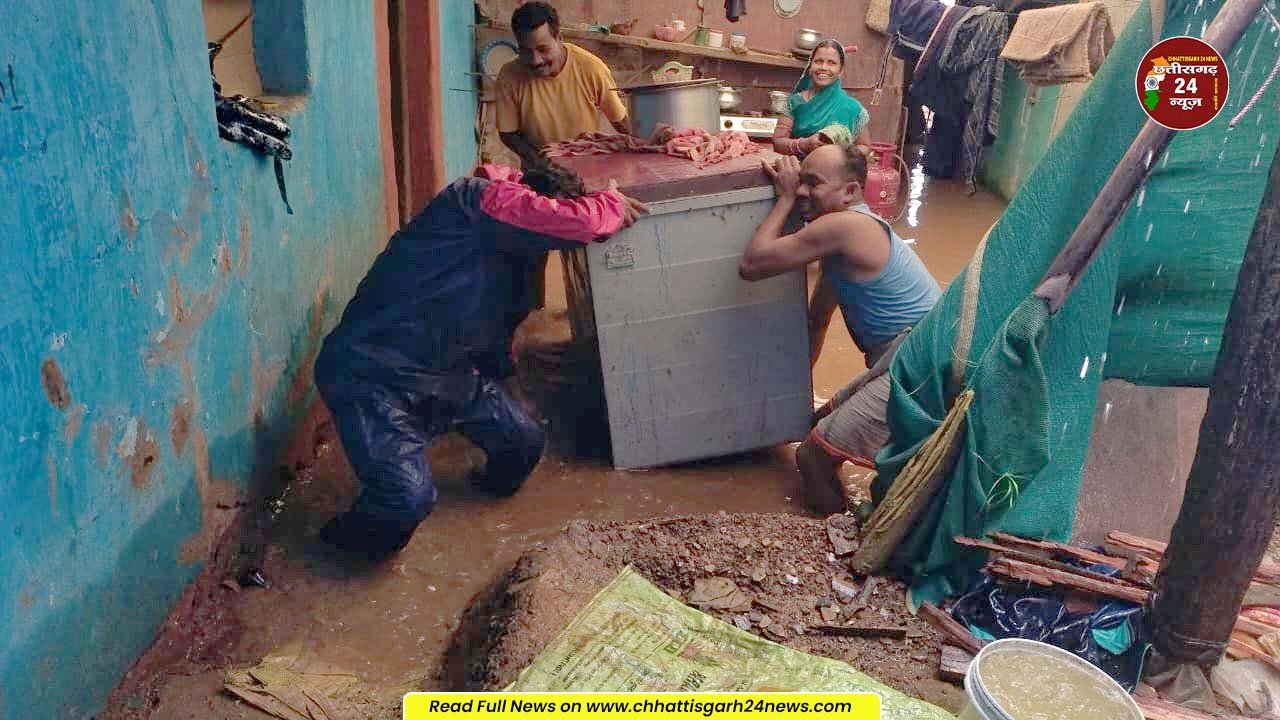 * बारिश और बाढ़ से खैरगुड़ा में आफत, 13 परिवारों के 69 सदस्य प्रभावित 