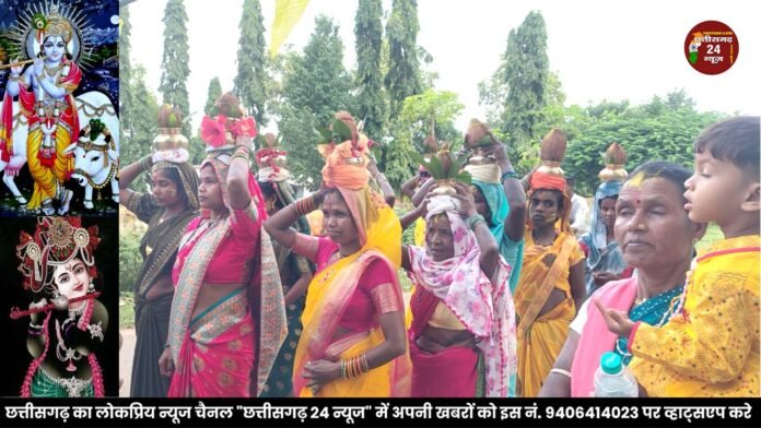 राउतपारा देवड़ा में धूमधाम से मनाया गया श्रीकृष्ण जन्माष्टमी महोत्सव