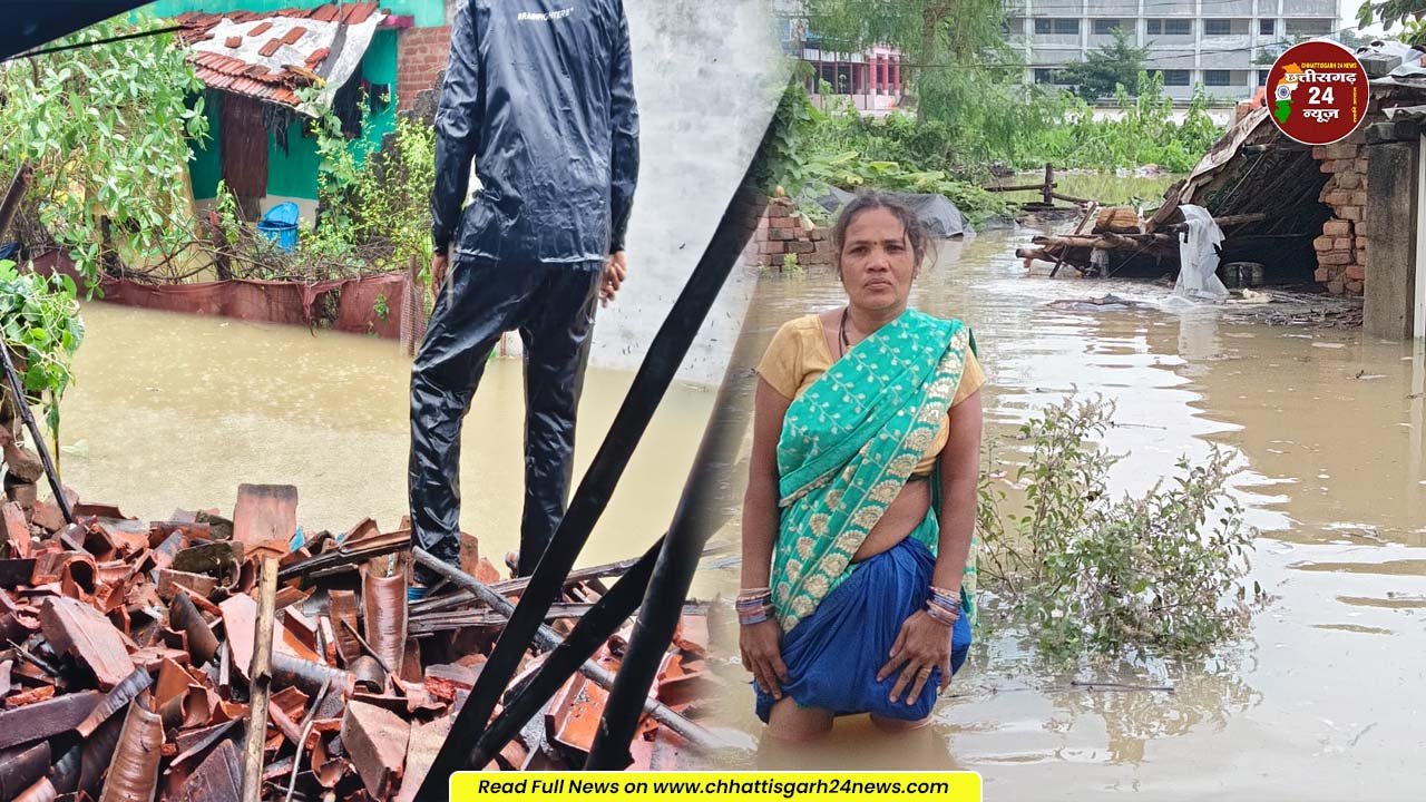 बाढ़ से ग्राम जमराव प्रभावित, 40 घरों में पहुंचा पानी
