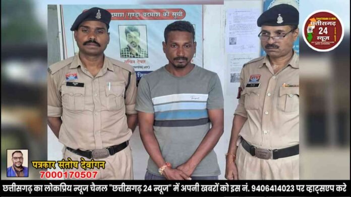 धारदार गंडासा लहराकर लोगों को धमकाने वाला युवक गिरफ्तार...