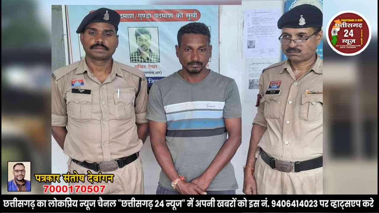 धारदार गंडासा लहराकर लोगों को धमकाने वाला युवक गिरफ्तार...