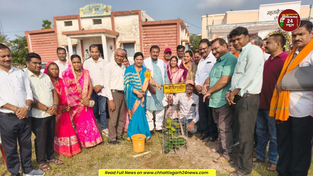 ग्राम पंचायत सेलूद में नवनिर्मित महतारी सदन का लोकार्पण