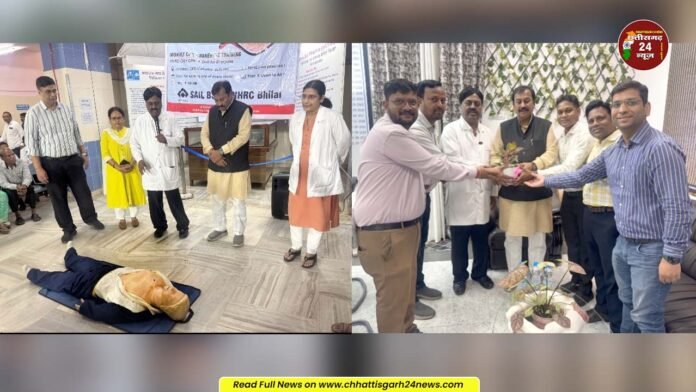 सेक्टर-9 अस्पताल में चिकित्सा व्यवस्थाओं का सांसद विजय बघेल ने लिया जायजा